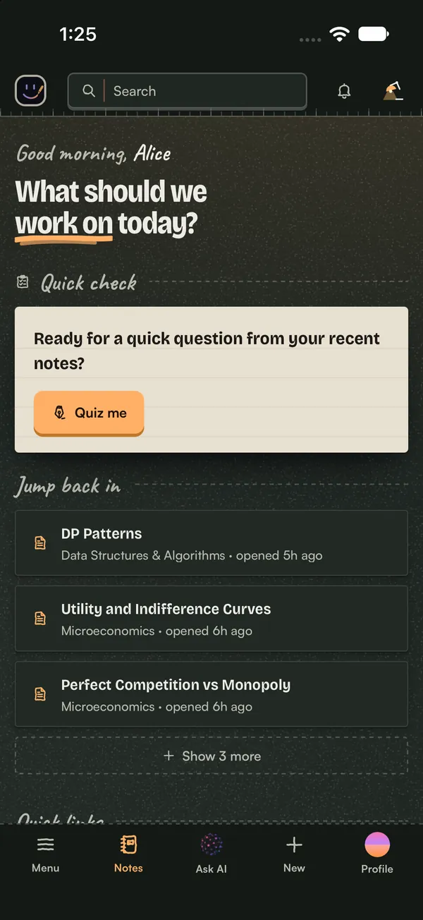 Nibit open on an iPhone as a web app, with no browser toolbars.